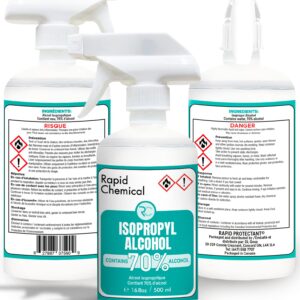 RAPID PROTECTANT 70% Isopropyl Alcohol Spray - USP Grade - 17 Fl Oz - Rubbing Alcohol Spray - Rubbing Alcohol Spray Bottle 70%