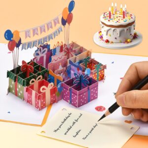 Wenshing Musical Birthday Card, 3D Birthday Popup Cards with Blowable Candle, Pop Up Birthday Card with Happy Birthday Music for Kids, Men and Women