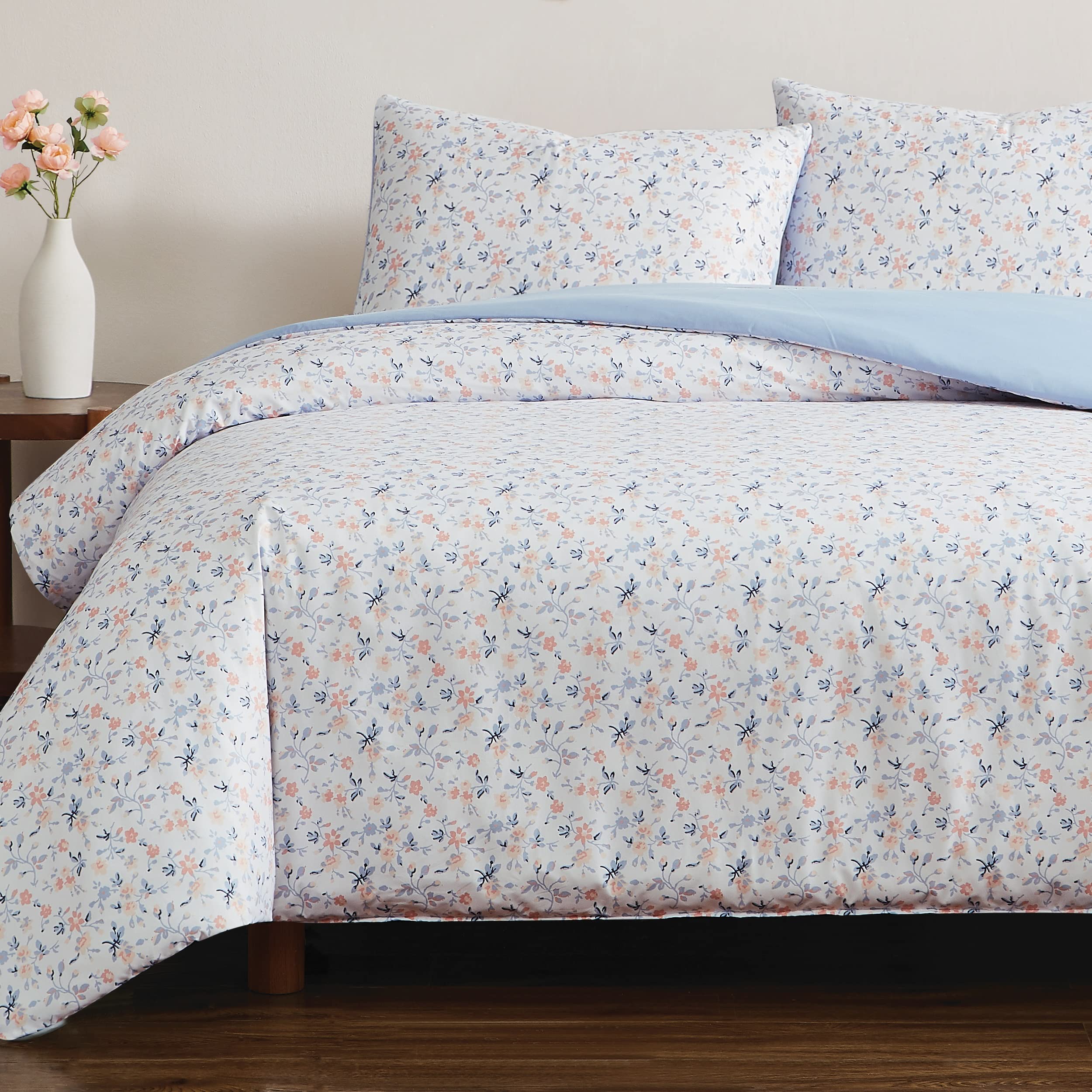 Truly Soft Maine Floral King 3 Piece Duvet Cover Set