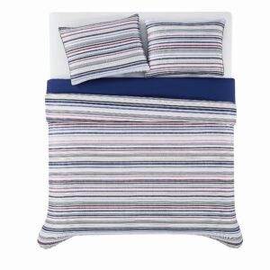 Truly Soft Teagan Stripe Stripe Full/Queen 3 Piece Duvet Cover Set