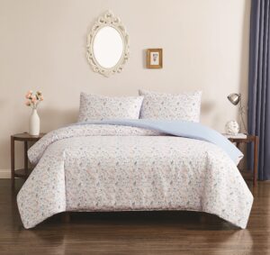 truly soft maine floral king 3 piece duvet cover set