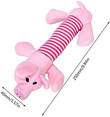 OHKEIYOY Cute Pet Dog Cat Plush Sound Dog Toys Funny Fleece Durability Chew Molar Toy Fleece Plush Dog Toy Fit for All Pets