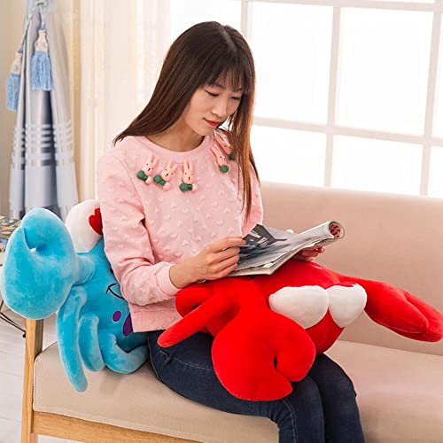 XIYUAN 24 inch Crab Plush Toy, Crab Plush Pillow, Super Soft Marine Life Plush Stuffed Animal Cushion for Boys and Girls Cuddle Gift (Red)