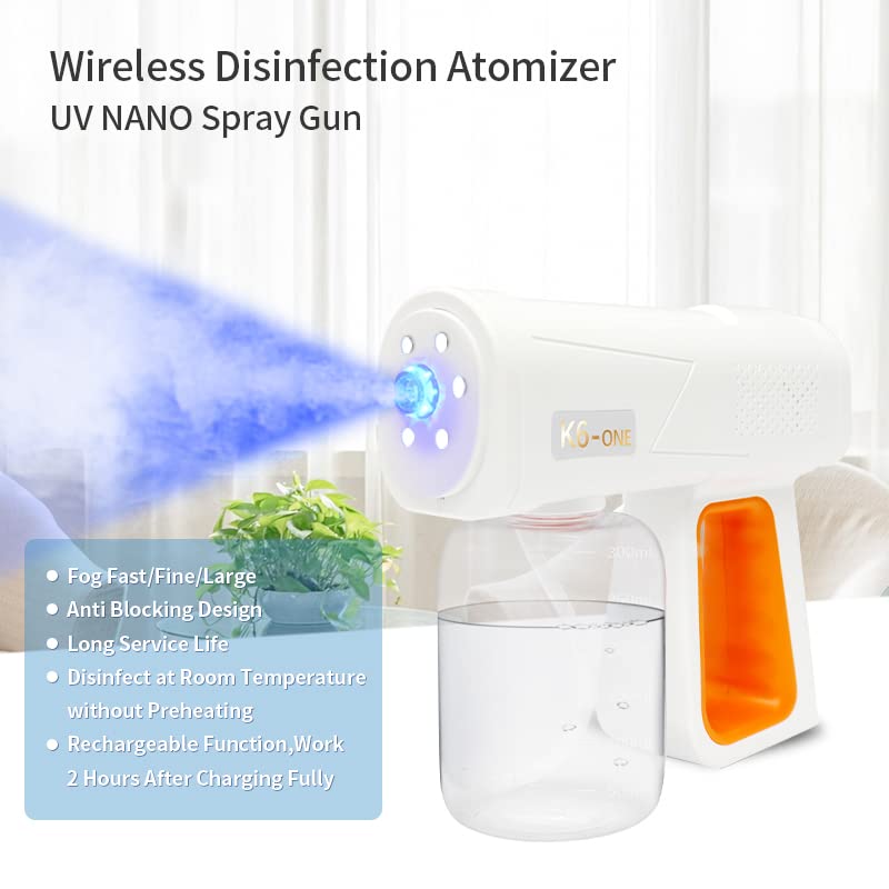 BBSKIN Professional Fogger Machine, Electrostatic ULV Atomizer Sprayer, Rechargeable Mist Sprayer & Sanitizer Nano Spray Gun