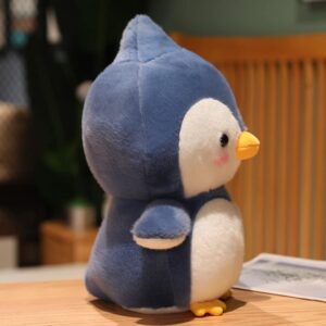 Cute Soft Penguin Stuffed Animals Penguin Plush Toys Penguin Plushies Throw Pillow Penguin Hugging Cuddly Penguin Doll Gift for Kids and Lovers in Birthday, Christmas, Valentine (Navy, 14-Inch)