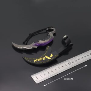 Chewmeter Game Valorant Reaver Karambit Knife Model Action Figures Game Toys Collection Keychain Gift Desk Decoration Backpack Pendant Gift