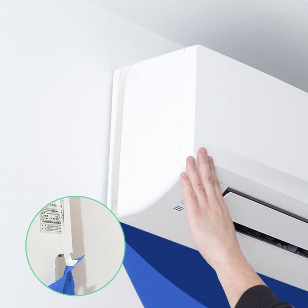 gofidin Air Conditioner Cleaning Cover Universal Air Conditioner Cleaning Cover Bag with Tube