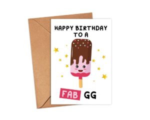 gavinsdesigns happy birthday card, 5 x 7 inches, multicolor, envelope included