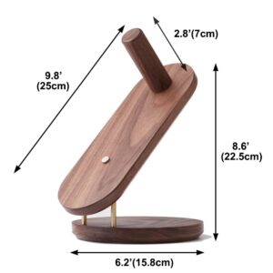 Hair Dryer Holder for Dyson Supersonic, Magnetic Hair Dryer Display Holder Walnut Wood Bathroom Organizer for Dyson Supersonic Hair Dryer Accessories (for Dyson Supersonics Stand Holder)