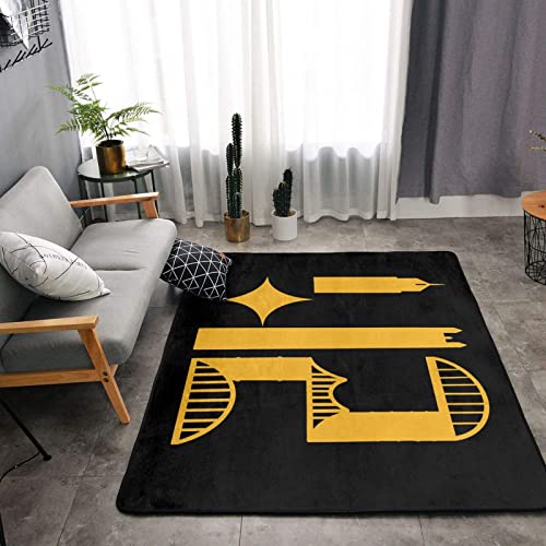 Pittsburgh Skyline 412 Area Rugs Home Decor Floor Mats Living Room Bedroom Kitchen Carpet 63 X 48 Inch