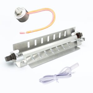 wr51x10055 refrigerator defrost heater wr50x10068 defrost thermostat and wr55x10025 temperature sensor kit from digishuo compatible with ge hotpoint refrigerator replaces # wr51x10030 ap3183311