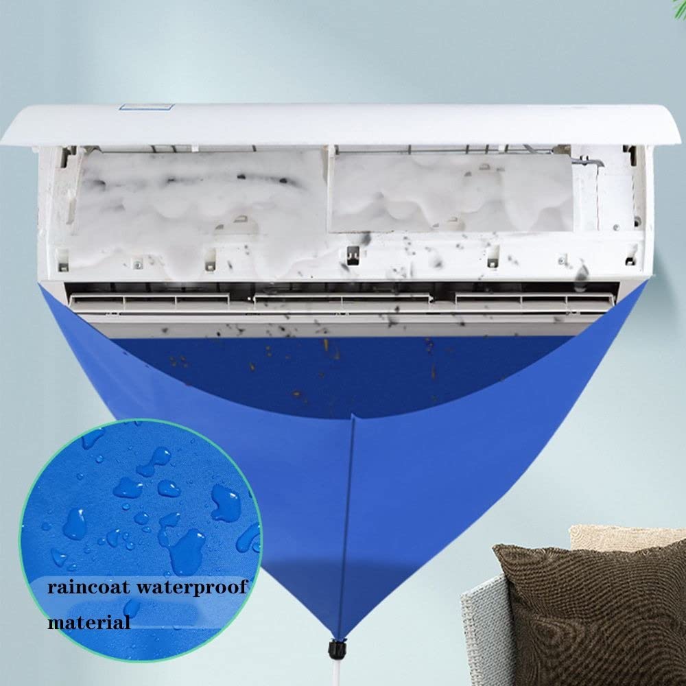 gofidin Air Conditioner Cleaning Cover Universal Air Conditioner Cleaning Cover Bag with Tube