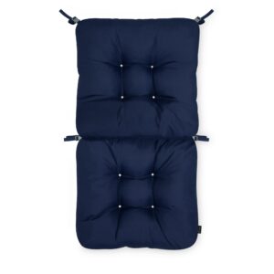 classic accessories outdoor chair cushion, classic navy, 21"w, outdoor chair cushions, outdoor chair cushions, patio cushions