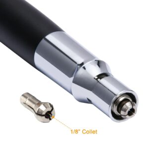 Micro Air Die Grinder, 1/8” Mini Pencil Style Pneumatic Tool, 65000 RPM