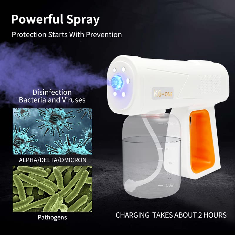 BBSKIN Professional Fogger Machine, Electrostatic ULV Atomizer Sprayer, Rechargeable Mist Sprayer & Sanitizer Nano Spray Gun