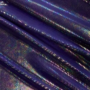 Fashion Fabrics LLC Purple Black Zebra Print Poly Cotton Fabric - Sold by Yard