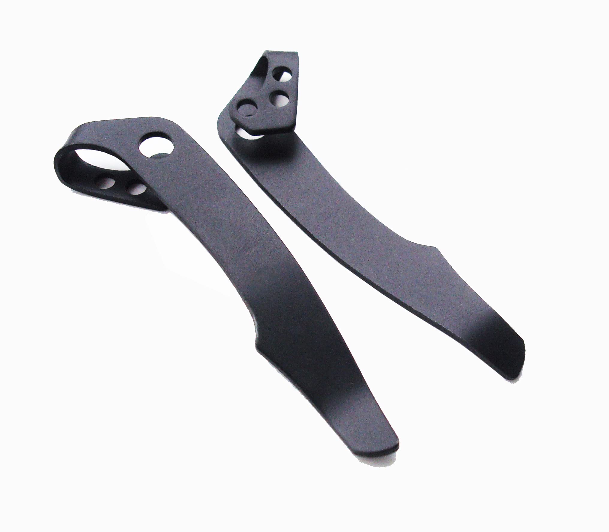 2 pcs EDC Deep Carry Pocket Clip for Voyager Knife Pocket Knife Clip Folding Knife Screw Clips for Knife Maker and DIY Folding Knives with 6 Screws