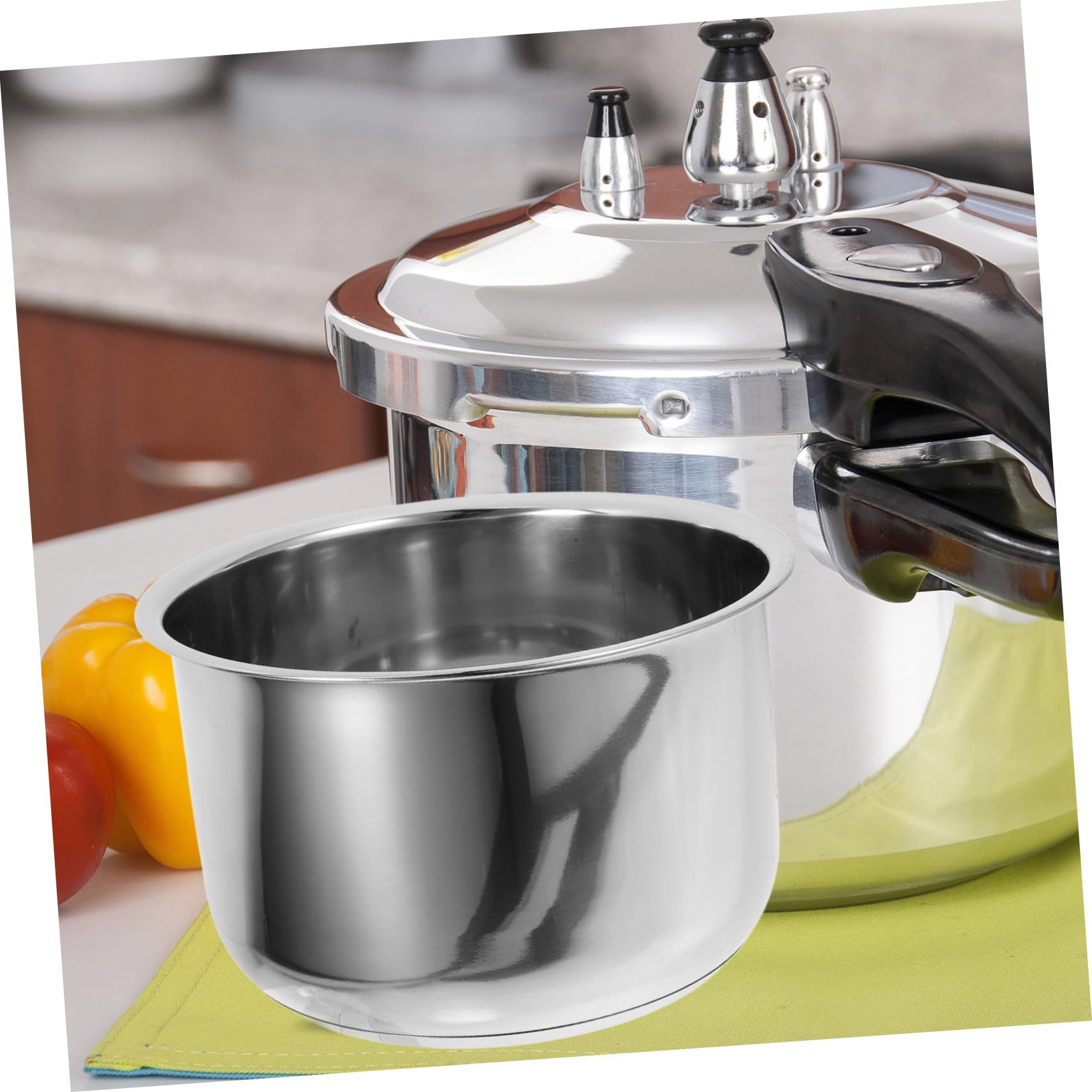 UPKOCH Inner Cooking Pot 3L Stainless Steel Pot for Rice Cooker and Rice Cooker Liner Rice Cooking Container Rice Maker Accessories for Rice Maker Cooker