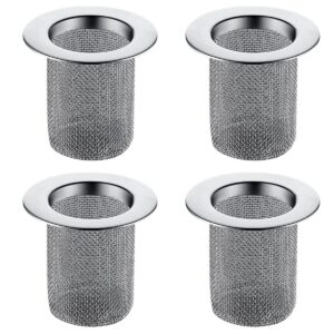 4pcs filter hair catcher for sink drain hair trap drain hole trap sink mesh strainer basin drainage strainer sink mesh hair catcher drain cover mesh sink strainer sink drainer