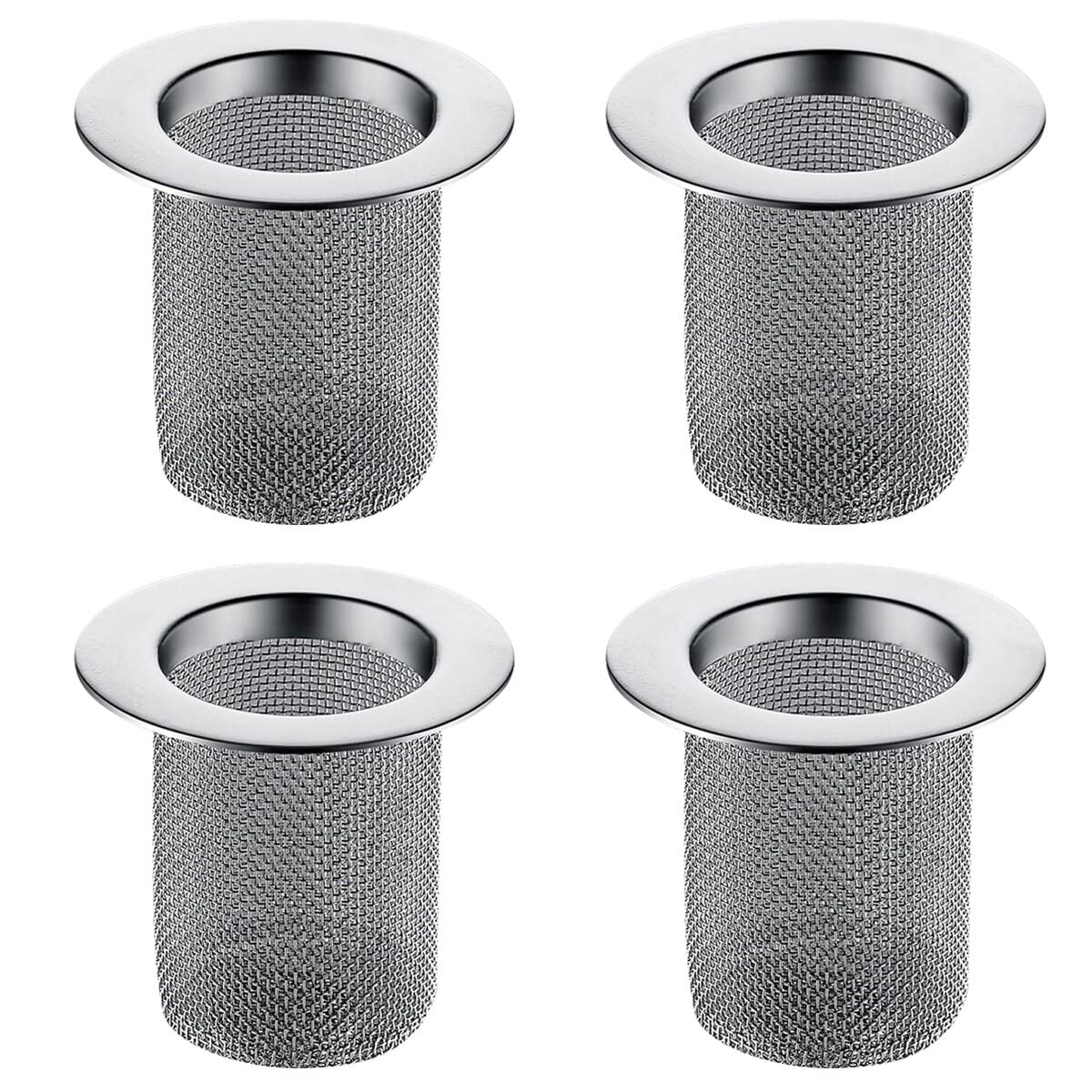 4pcs Filter Hair Catcher for Sink Drain Hair Trap Drain Hole Trap Sink Mesh Strainer Basin Drainage Strainer Sink Mesh Hair Catcher Drain Cover Mesh Sink Strainer Sink Drainer