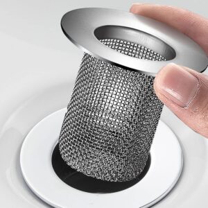 4pcs Filter Hair Catcher for Sink Drain Hair Trap Drain Hole Trap Sink Mesh Strainer Basin Drainage Strainer Sink Mesh Hair Catcher Drain Cover Mesh Sink Strainer Sink Drainer