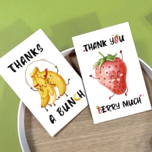 Obbyidk 48 Funny Pun Thank You Cards with Envelopes And Stickers, Bulk Boxed Set Thank You Cards, 4 x 6 in,Thank You Note Cards for Wedding, Bridal & Baby Shower, Business, Graduation