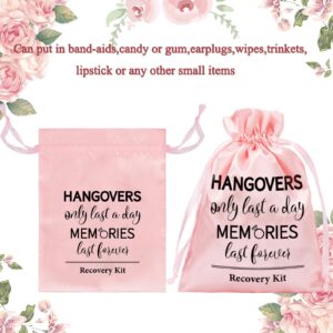 AnyDesign 10Pcs Wedding Hangover Kit Bags Pink Bachelorette Party Favor Hangover Kit Bags Large Drawstring Gift Wrap Bags Survival Recovery Kit Bags for Wedding Bridal Shower Party Favors, 6 x 8 Inch