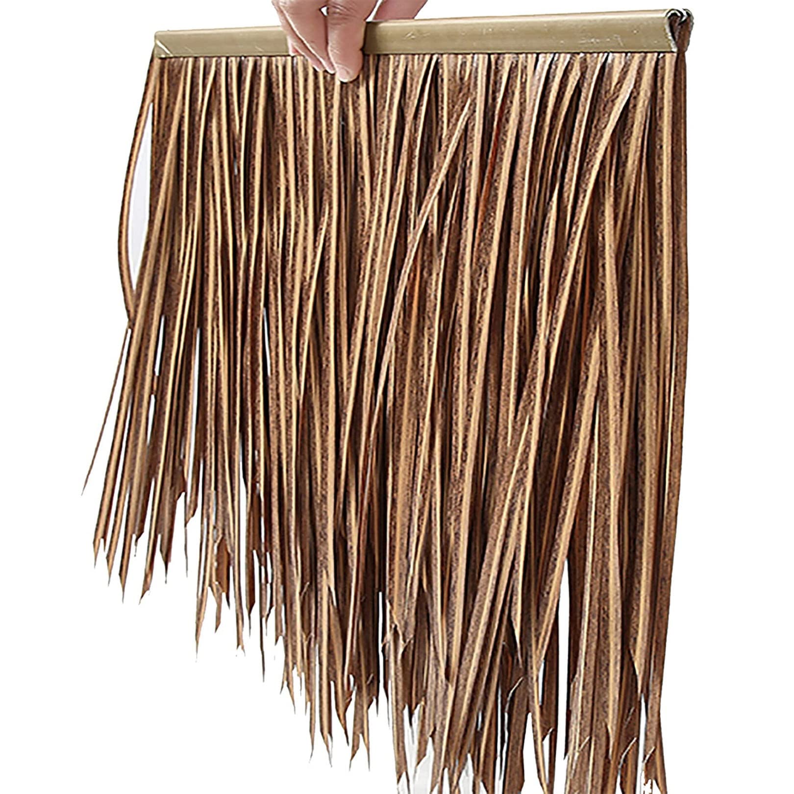 DIOB Palm Thatch Simulation Thatch Tile Fireproof Straw Thatched for Garden Patio Umbrella Fence Party Decoration (Size : 0.5x0.5m)