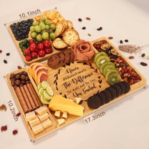 Wedding Gifts for Couples, Mr and Mrs Engagement Gift, Bridal Shower Gifts for Bride, Newlywed Couples Present for Husband & Wife -Cheese Board Set, Charcuterie Boards