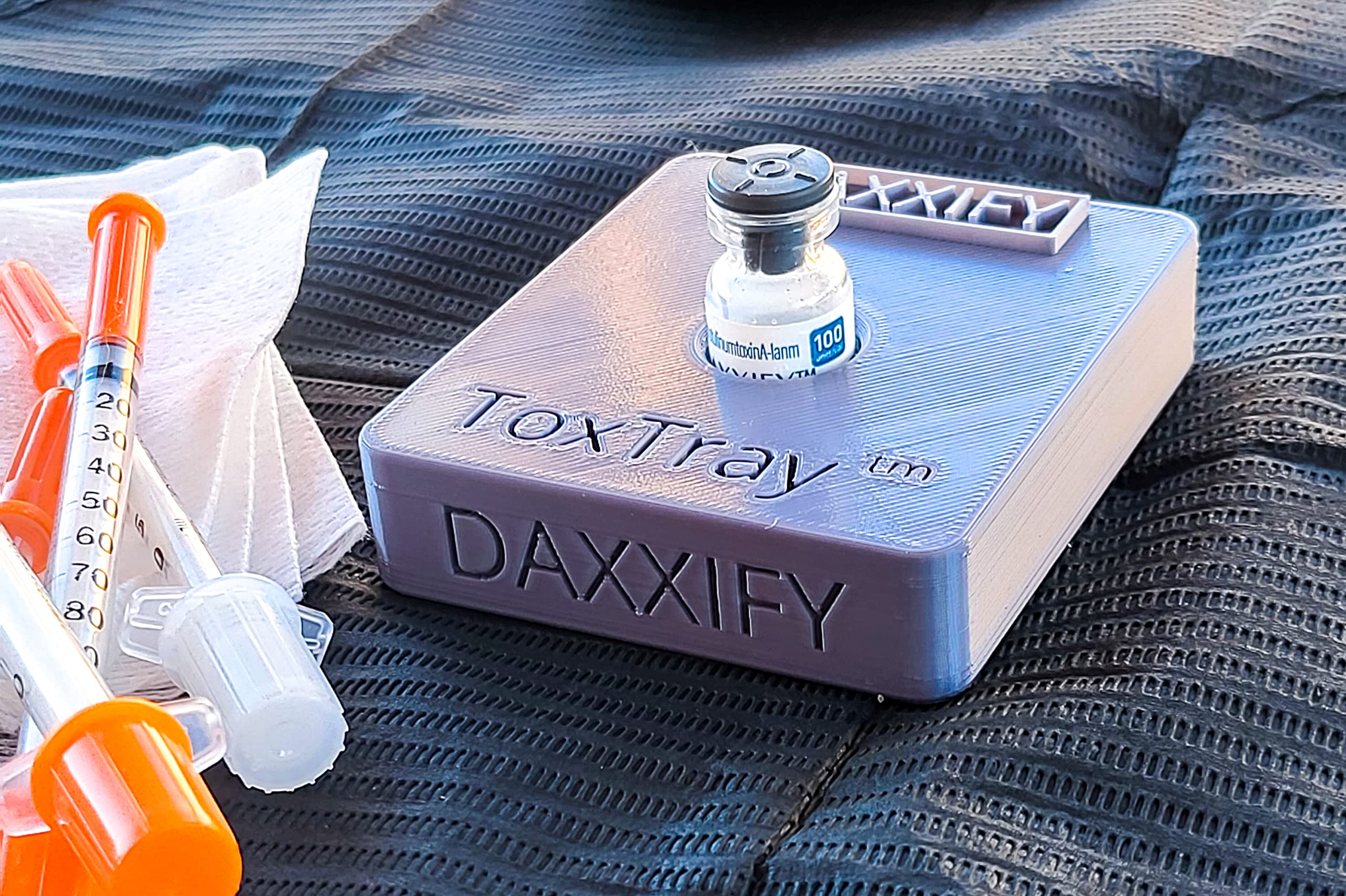 ToxTray Tower 3D Printed Spill-Resistant Vial Holder for Botox, Xeomin, Dysport, Jeuveau, Daxxify Space-Saving for MedSpa Professionals - Ideal Gift for Nurses, NPS & PAs - Saves Money (Daxxify)