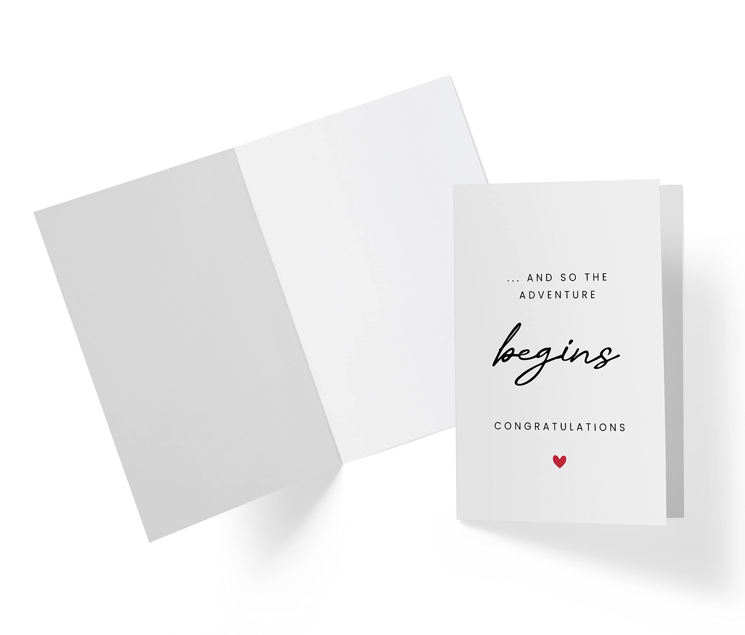 Karto Wedding Card, Bridal Shower Card, Engagement Card - Engagement Card for Her Him, Wedding Card for Her Him - Marriage Card Adventure Begins