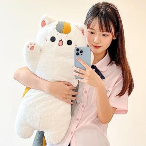 Ditucu 32 inch Large Taiyaki Cat Plush Pillow Giant Kitten Inside Fish 2 in 1 Big Size Stuffed Animals Plushies Toys with Outfit Sleeping Doll Gifts for Girls Boys