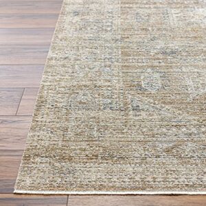 Livabliss x Becki Owens Margaret Traditional Washable Outdoor Area Rug, 5'3" x 7'10", Taupe/Brown