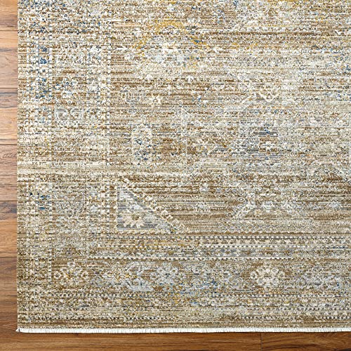 Livabliss x Becki Owens Margaret Traditional Washable Outdoor Area Rug, 5'3" x 7'10", Taupe/Brown