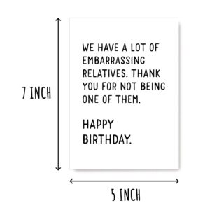 We Have A Lot Of Embarrassing Relatives - Funny Happy Birthday Gifts - Joke Birthday Card - Birthday Card For Family - Cute Birthday Card