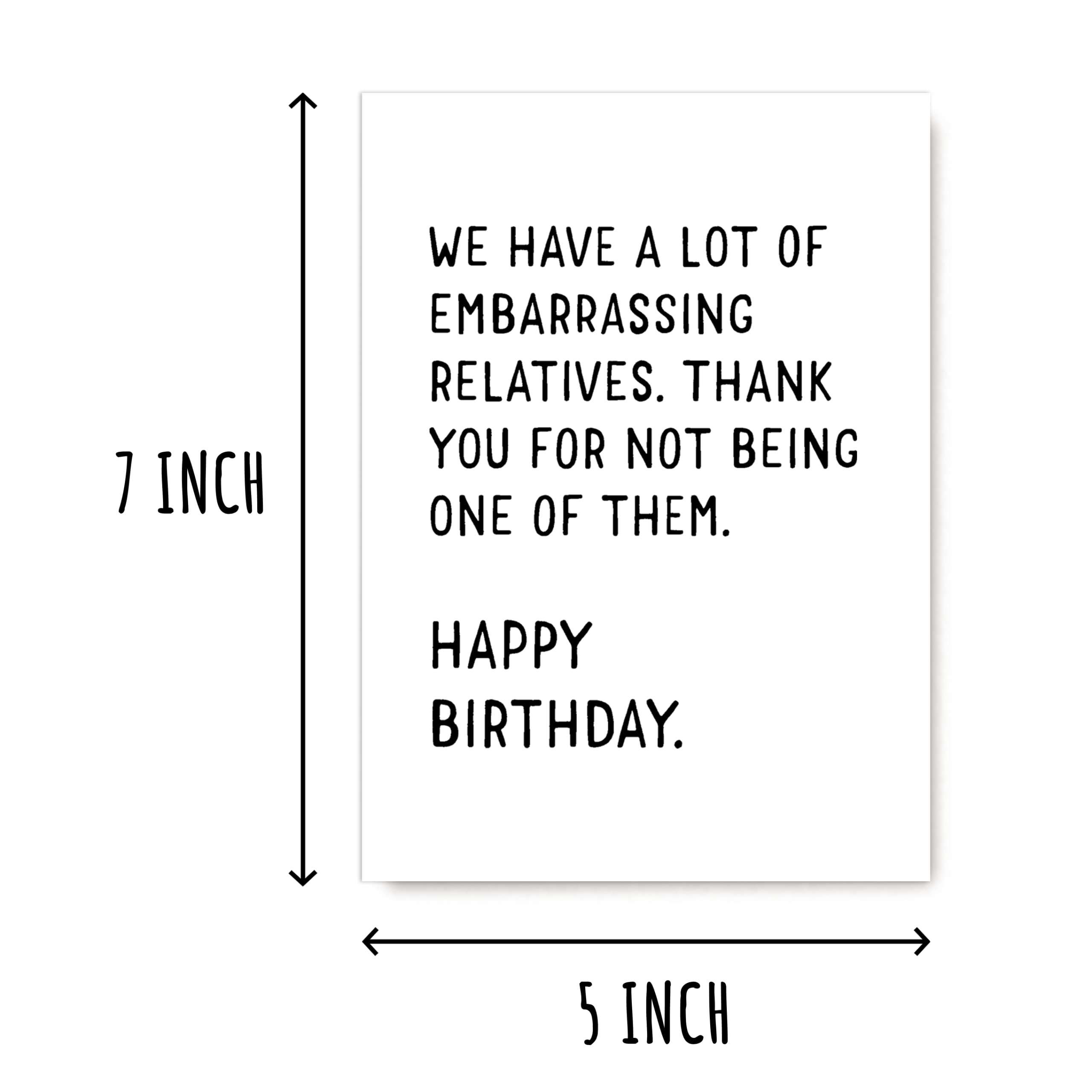 We Have A Lot Of Embarrassing Relatives - Funny Happy Birthday Gifts - Joke Birthday Card - Birthday Card For Family - Cute Birthday Card