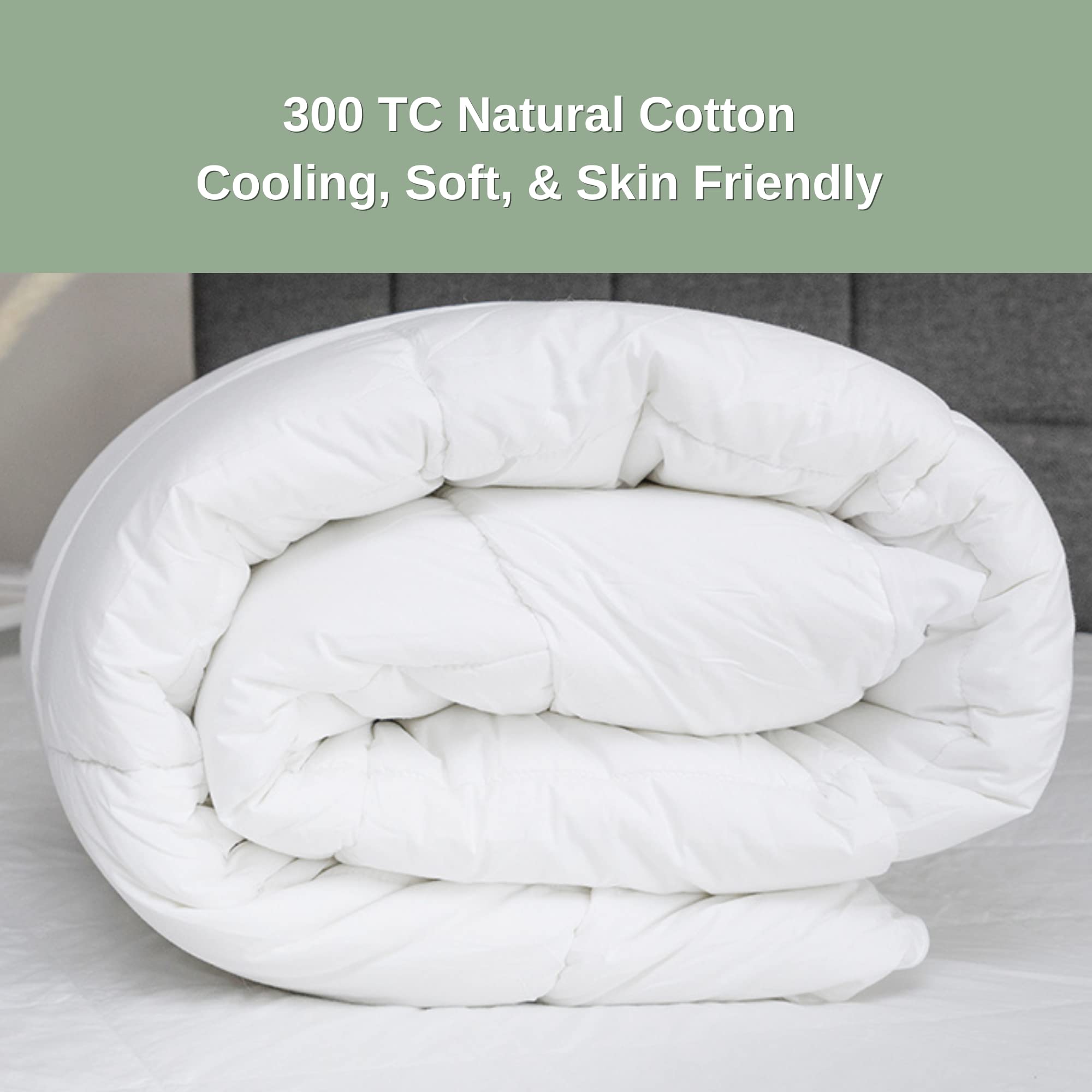 Sweet Zzz Mattress Pad Topper Cooling Cotton Fill and Cotton Cover - King