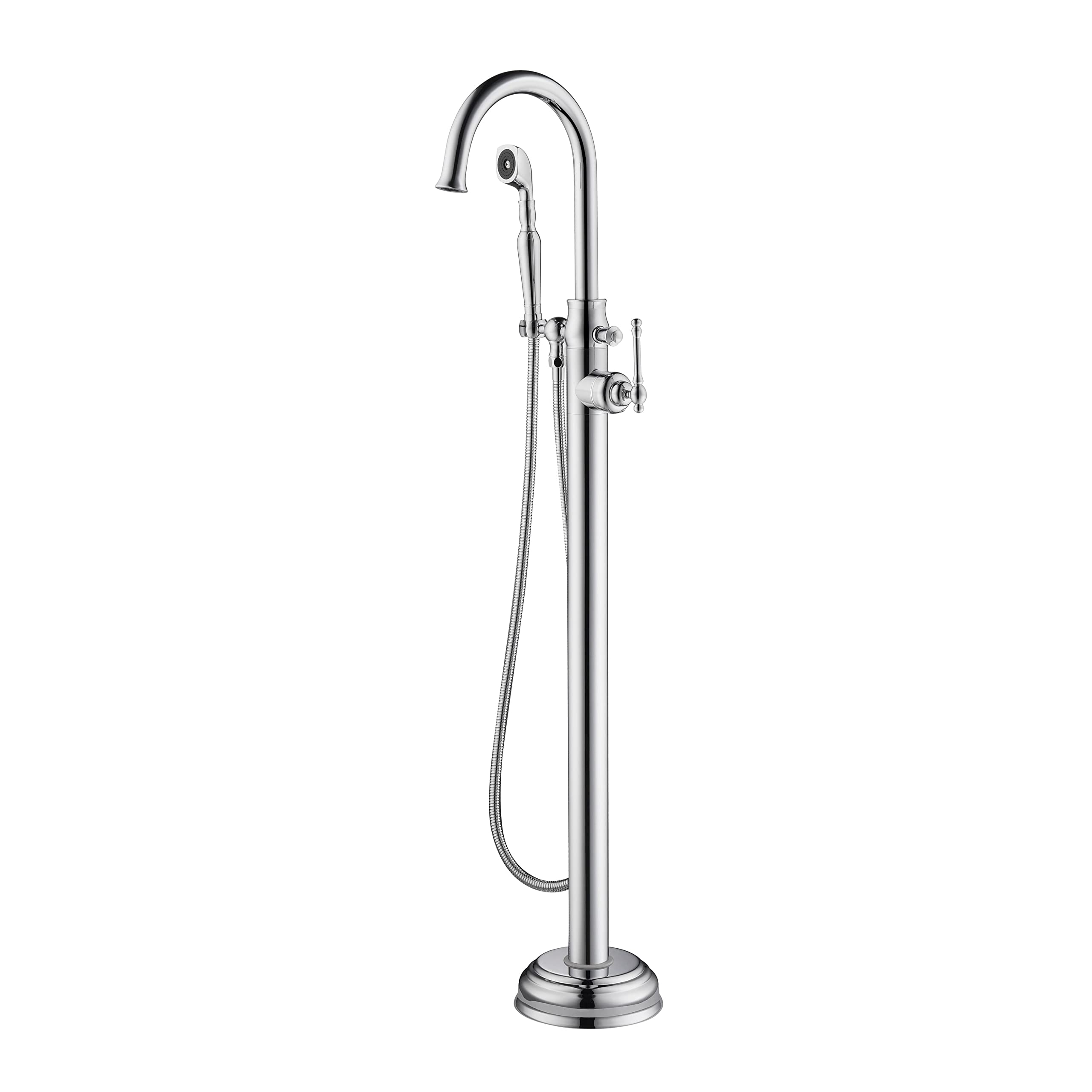 Lebaron Freestanding Tub Filler with Hand Shower