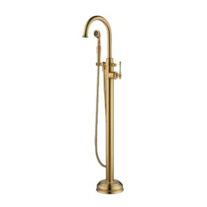 Lebaron Freestanding Tub Filler with Hand Shower