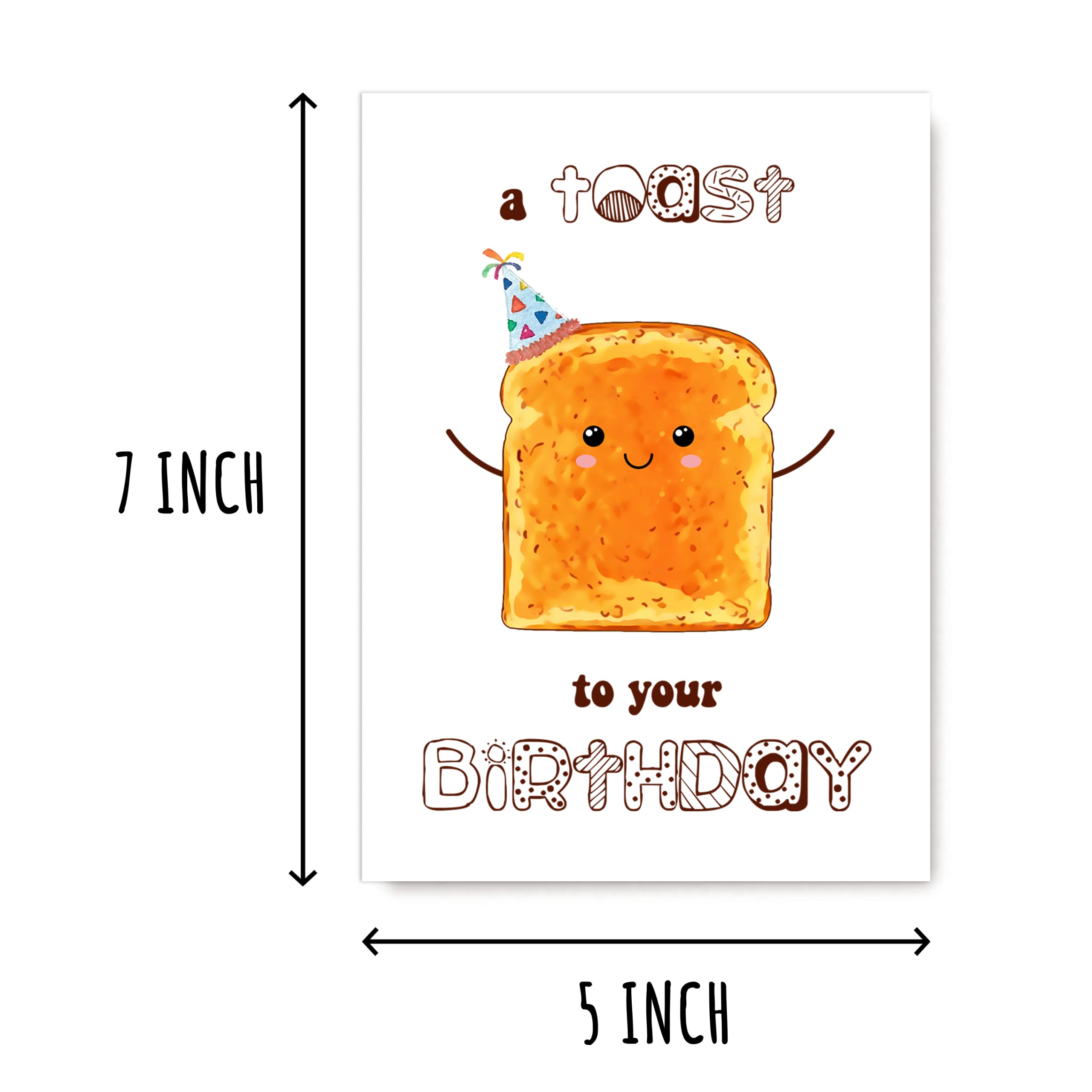 EruditeGifts A Toast To Your Birthday Card - Funny Pun Birthday Card - Cute Funny Birthday Card - Birthday Card - Birthday Card For Friend