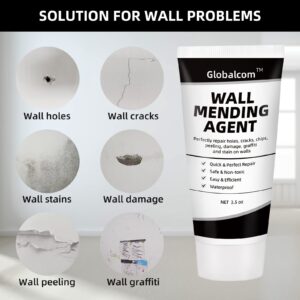 Drywall Patch Repair Kit,2 Pack Wall Mending Agent, Spackle Wall Repair Paste with Scraper, Wall Putty Repair Holes and Cracks for Home Wall, Wall Surface Hole Fill Quick