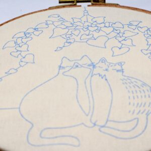 Highkick Cat Embroidery Kits for Beginners, Embroidery Kits for Adults, Easy Embroidery Kit