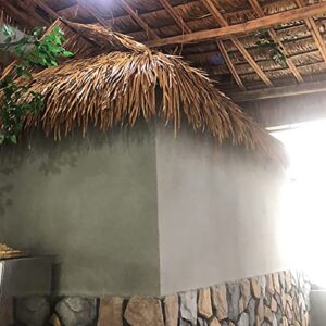 DIOB Palm Thatch Rolls Thatch Roofing Fireproof Straw Thatched for Tiki Hut Bar Gazebo Party (Size : 0.5x3m(1.64x9.8ft))