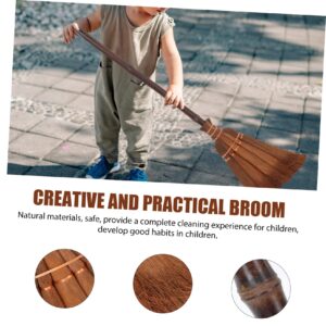 1pc Hand Made Children Broom Educational Toy for Kids Creative Dust Removing Broom Child Sized Housekeeping Tool