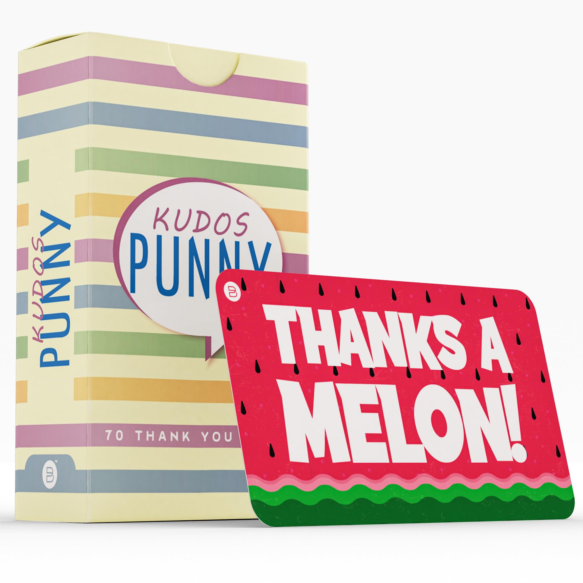 70 Punny Kudos Cards – Funny Pun Humor Blank Back Thank You Appreciation & Recognition Postcard – School Lunch Box Kids Notes – Business Employee Motivational Affirmation Bulk Gift – Teacher Reward