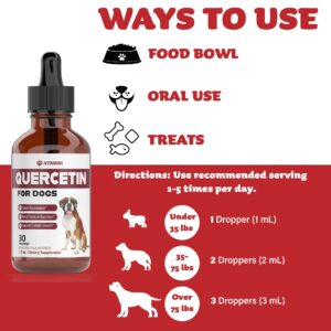 Quercetin for Dogs | Dog Allergy Relief | Quercetin for Dogs Allergies | Dog Allergy | Quercetin | Dog Allergy Support | Quercetin Dog | Dog Allergies | Quercetin Supplements | Bacon Flavor (1 Pack)