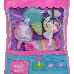 iscream Sweet Surprise Claw Machine Fleece 5-Piece Play Pillow Set with Embroidered Accents