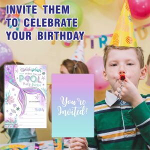 GREOXG Birthday Party Invitation Cards, 20 Pieces, Multicolor, 4 x 6 Inches