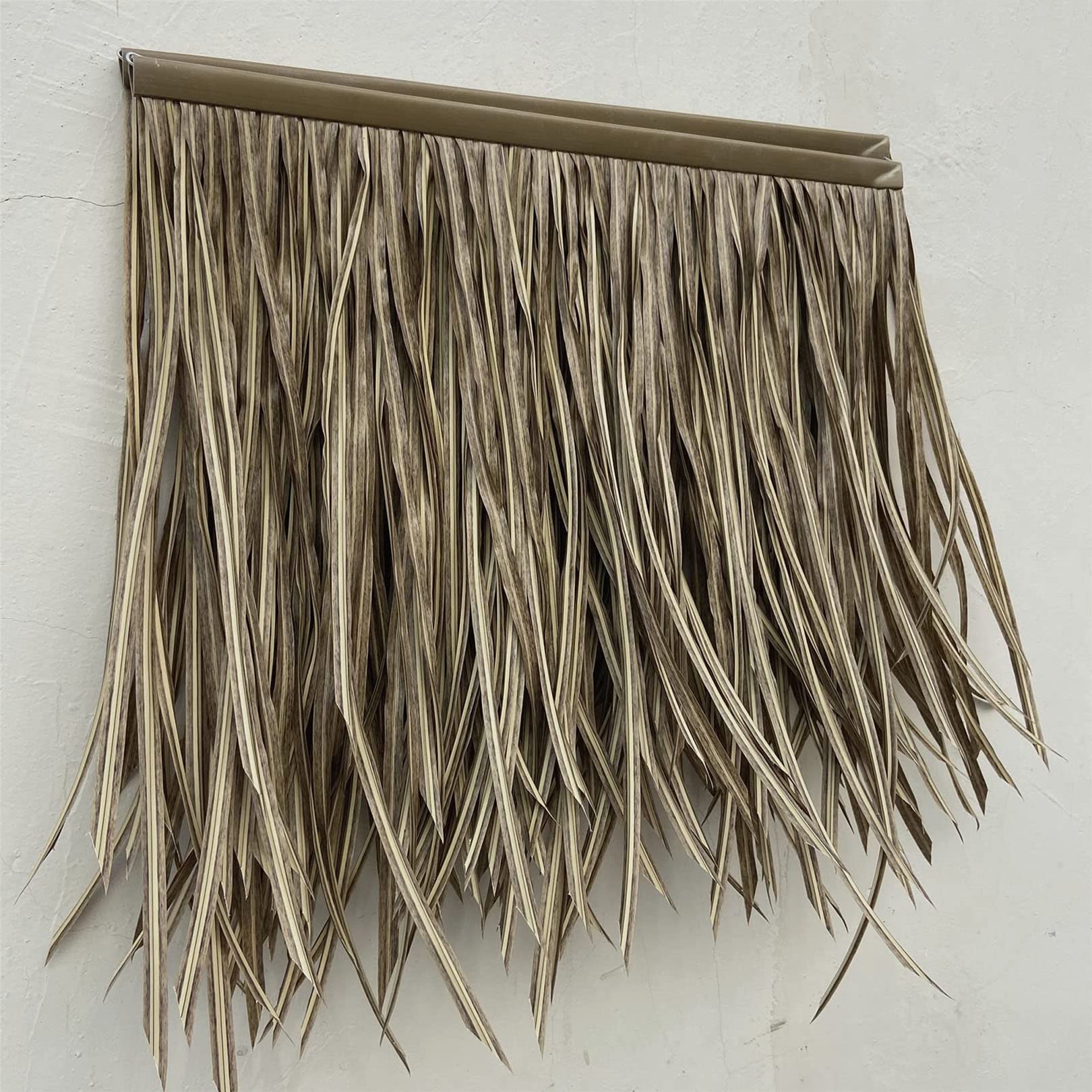 DIOB Palm Thatch Boat Blinds Grass Fireproof Straw Thatched Tiki Hut Grass Roof Umbrella Cover Mini Bar Roof and Patio Sunshade (Size : 0.5x0.5m)