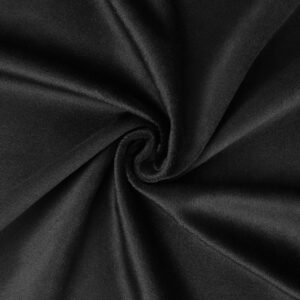 Velvet Fabric by The Yard for Upholstery Projects(Black,2 Yard)